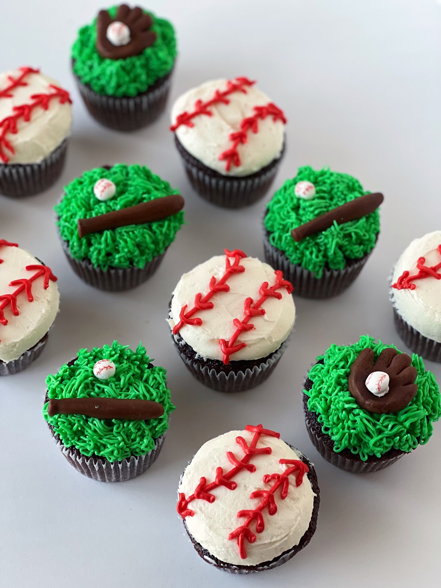Baseball Cupcakes Treats By T